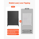 SucceBuy Pegboard Display Stand 17x13 in Tabletop Pegboard Display Stand Thickened Cold-Rolled Steel Peg Board Panel for Grocery