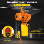 SucceBuy 0.5/1Ton 1PHASE Industrial Electric Chain Hoist  3MHigh Heavy Duty Cranes Hoists with Limit Switch Hot Forging G80 Hook