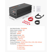 Charger l'image dans la visionneuse de galerie, Amocart Sump Pump Battery Backup System 1500W / 3000W Auto Switches to Battery Inverter for Continuous Sump Pump Operation
