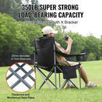 Amocart Outdoor Camping Chair 350lbs High Load Ultralight Folding Chair Portable Beach Hiking Picnic Travel Seat Fishing Tool