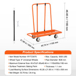 SucceBuy  Heavy Duty Panel Slab Dolly Terrain Moving Cart Pneumatic Wheels Adjustable Clamp for Drywall Sheet Material Handling