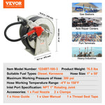 SucceBuy 33/50/66ft Fuel Hose Reel Extra Long Retractable Spring Driven Auto Swivel Rewind for Auto Repair Heavy Industries