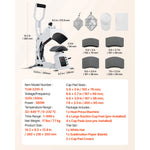 Amocart Hat Heat Press Machine 8.5 x 4 in Large Heating Plate with Caps Stretcher Precise Temperature Time Control Heat Press