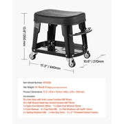 Bild in Galerie-Viewer laden, Amocart Mechanic Stool 300lbs Garage Seat with Wheels 360° Swivel Rolling Workshop Stool with Tool Tray for Garage, Shop Repair
