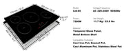 Load image into Gallery viewer, SucceBuy 4 Burners 30'' Electric Cooktop Induction Stove Top Built-in Magnetic Cooktop with 9 Heating Level Touch Screen Burner
