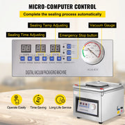 Charger l'image dans la visionneuse de galerie, Amocart DZ-260C Chamber Vacuum Sealer Kitchen Food Packing Sealing Machine 110V Packaging for Food Saver Home Commercial Using
