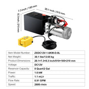 Load image into Gallery viewer, Amocart Hydraulic Pump 4-20 Quart Dump Trailer Pump Single Acting Dump Trailer Pump DC 12V Hydraulic Power Unit for Car Lifting
