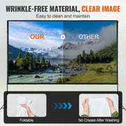 Bild in Galerie-Viewer laden, Amocart Projector Screen w/ Stand 150in 16:9 4K 1080 HD Portable Projection Screen for Home Office Garden Moive Theater Cinema
