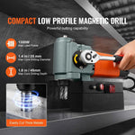Amocart Magnetic Drill Press 1300W Low Profile Mag Drill Light Weight Portable Mag Drilling Machine with Cooling Device