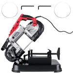 SucceBuy Portable BandSaw 5Inch Cutting Capacity Cordless Variable Speed 10Amp Motor Deep Cut Bandsaw for Metal Wood Pipes Rebar