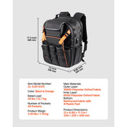 Charger l'image dans la visionneuse de galerie, Amocart 45 Pockets Tool Backpack Tool Bag Reinforced Fabric Base Electrician Plumber Repairman Maintenance Worker Tool Bags
