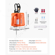 Bild in Galerie-Viewer laden, Portable Power Winch 30 ft Lifting Height for Garage Warehouse Factory Towing Amocart 3-in-1 1100lbs Electric Hoist Winch 1500W
