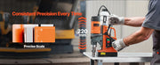 Bild in Galerie-Viewer laden, Amocart Magnetic Drill 1450W Motor Boring Diameter 2810 lbf Portable Electric Mag Drill Press Variable Speed Drilling Machine
