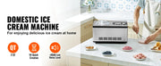 Charger l'image dans la visionneuse de galerie, Amocart Automatic Ice Cream Maker with Built-in Compressor 2 Quart No Pre-freezing Fruit Yogurt Machine Electric Sorbet Maker
