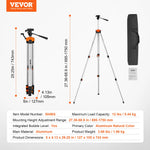 【From China】Amocart  Level Tripod 1/4"-20 & 5/8"-11 Thread Mount 40.94-133.85 Height Adjustment With Level Bubble Heavy-d