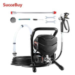 Amocart Stand Airless Paint Sprayer, 650W High Efficiency Airless Sprayer, 3000PSI Electric Paint Sprayer Machine Extension Rod