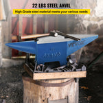 SucceBuy Single Round Horn Anvil Cast Steel Block Blacksmith Bench Tool 10-60KG Jewelery Making Manual Equipment for Metalsmiths