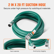 Load image into Gallery viewer, Amocart Suction Hose Kit 2inx50ft / 2inx65ft Blue Backwash Hose, 20ft Green Suction Hose &amp; Multiple Accessories for Water Pump

