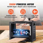 Suitable For Amocart Thickness Planer 13inch Benchtop Planer & Two-Blade 15-Amp 1800W Powerful Motor Low Noise for DIY Woodwork