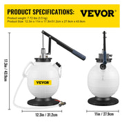 Charger l'image dans la visionneuse de galerie, Amocart 7.5L Transmission Fluid Pump Manual Fluid Transfer Filler with 8 ATF Adapters &amp; 47 in Outlet Horse for Oil Replacement
