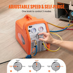 SucceBuy Portable 1HP/3/4 HP Refrigerant Recovery Machine - AC Recovery Machine120V Recovery Machine HVAC for Liquid Refrigerant