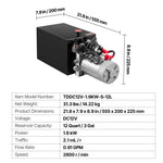 SucceBuy Hydraulic Power Unit 3200 PSI Max Relief Pressure & 0.91GPM Flow Rate with Metal Reservoir for Dump Trailer Car Lifting