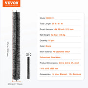 Charger l'image dans la visionneuse de galerie, Amocart Gutter Brush 30 Ft Total Length 4.33 in Diameter Gutter Cleaning Tools Ground-Level Gutter Brush Leaf Guard for Gutters
