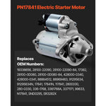 Amocart Starter 17841 Motor Replacement Compatible with Pontiac Vibe L4 1.8L 2003-2008 Toyota Corolla/Matrix L4 1.8L 2003-2008