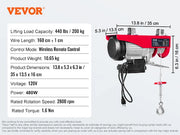 Bild in Galerie-Viewer laden, Amocart 200-800kg Electric Hoist with Wired/Wireless Remote Control Lifting Crane Cable Hoist Winch for Boat Garage Elevator
