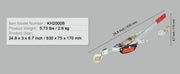 Charger l'image dans la visionneuse de galerie, Amocart Come Along Winch 2/4/5 Ton Pulling Capacity Heavy Duty Ratchet Automotive Hoist Power Cable Puller for Vehicle Rescue
