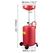 Bild in Galerie-Viewer laden, Amocart 20 Gallon Waste Oil Drain Tank Air Operated Drainer with Pressure Regulating Valve for Fluid Fuel Transfer Drainage
