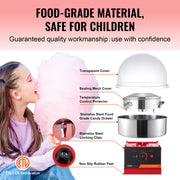 Bild in Galerie-Viewer laden, Amocart Electric Cotton Candy Machine Candy Floss Maker Commercial Cotton Candy Machine Stainless Steel Bowl and Sugar Scoop
