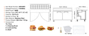 Load image into Gallery viewer, Amocart 28" Commercial Refrigerator Sandwich &amp; Salad Prep Table 7.4 Cu. Ft Stainless Steel Refrigerated Food Prep Station
