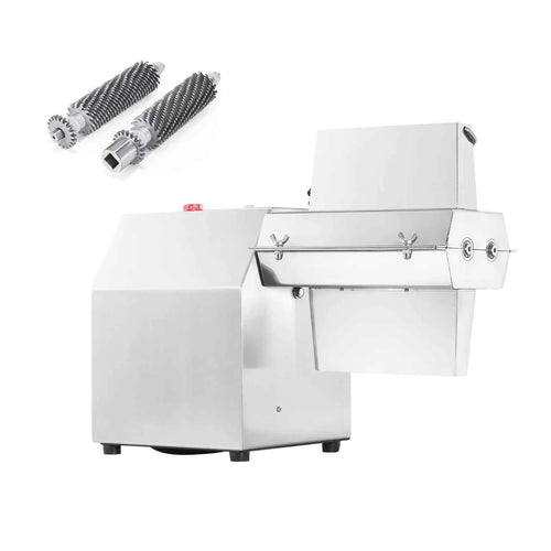 Amocart Commercial Meat Tenderizer Heavy Duty 304 Stainless Steel Kitchen Tool with Meat Tong Cleaning Brush and Meat Machine