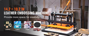 Bild in Galerie-Viewer laden, Amocart Leather Cutting Machine Embossing Plate Manual Die Cutter 0.47 in Pressure Stroke Leather Embossing Machine
