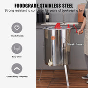 Charger l'image dans la visionneuse de galerie, Amocart Honey Extractor 4/8 2/4 Frame Electric Stainless Steel Honeycomb Spinner Crank Honey Centrifuge Beekeeping Equipment
