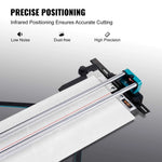 Amocart Manual Tile Cutter Laser Positioning Single Rails W/ Supporting Feet Professional Push Knife for Cutting Ceramic