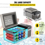 Charger l'image dans la visionneuse de galerie, Succebuy 20-55L Portable Refrigerator Car Refrigerator Electric Compressor Cooler with 12/24v DC &amp; 110-240v AC

