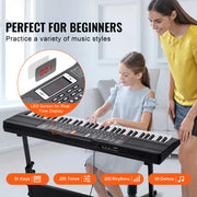 Bild in Galerie-Viewer laden, Amocart 61 Key Digital Keyboard Piano Electric Portable Piano 200 Tones 200 Rhythms or 600 Tones 500 Rhythms for Beginner Use
