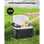 Bild in Galerie-Viewer laden, Amocart Portable Cooler 8.5QT Hard Cooler with Ice Retention and Heavy-Duty Handles Suitable for Family Picnics and Short Trips
