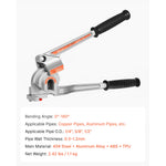 SucceBuy Pipe Tube Bender 1/4" 3/8" 1/2" OD 3 in 1 Manual Level Tube Bender 180° Copper Aluminum Pipes Bending Tool for Repair