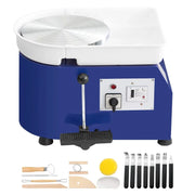 Bild in Galerie-Viewer laden, Amocart 11in Pottery Wheel Ceramic Forming Machine Adjustable 60-300RPM Speed Handle Foot Pedal Control ABS Detachable Basin
