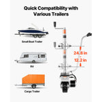 SucceBuy Electric Trailer Dolly 5500 lbs Towing Capacity 380W with 23 ft/min Moving Speed Adjustable Height For Caravan Boat