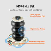Charger l'image dans la visionneuse de galerie, Amocart Air Jack 3 Ton Double Bag Air Jack Air Bag Jack Lift Up 3-5 s Fast Lifting Pneumatic Jack for Cars with Short Handle
