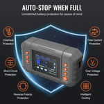 Amocart Smart Battery Charger 20-Amp Lithium LiFePO4 Lead-Acid (AGM/Gel/SLA) LCD Display Trickle Charger, Boat Motorcycle Use
