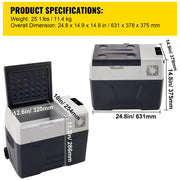 Charger l'image dans la visionneuse de galerie, Amocart 20-55L Portable Refrigerator Car Refrigerator Electric Compressor Cooler with 12/24v DC &amp; 110-240v AC
