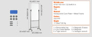 Bild in Galerie-Viewer laden, Amocart Rolling Magnetic Whiteboard Double-Sided Mobile Whiteboard 360° Reversible Adjustable Height Dry Erase Board for School
