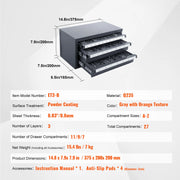 Bild in Galerie-Viewer laden, Amocart Steel Drill Dispenser Organizer Cabinet Storage Drill Bit Dispenser Cabinet Three-Drawer Drill Bit Organizer Cabinet
