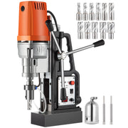 Charger l'image dans la visionneuse de galerie, Amocart MD50 50mm Magnetic Drill Press Kit 1680W Electric Bench Drilling Machine 2900LBS Magnet Force HSS Annular Cutter Bits
