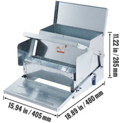 Charger l'image dans la visionneuse de galerie, Amocart Automatic Chicken Feeder 25 lbs Capacity Feeds 10 Chickens up to 11 Days Galvanized Steel Poultry Feeder
